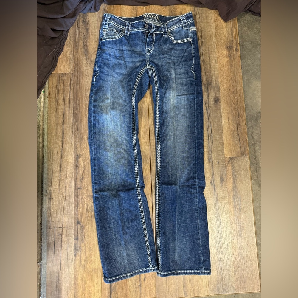 Rock & Roll Cowgirl Indigo Straight Jeans